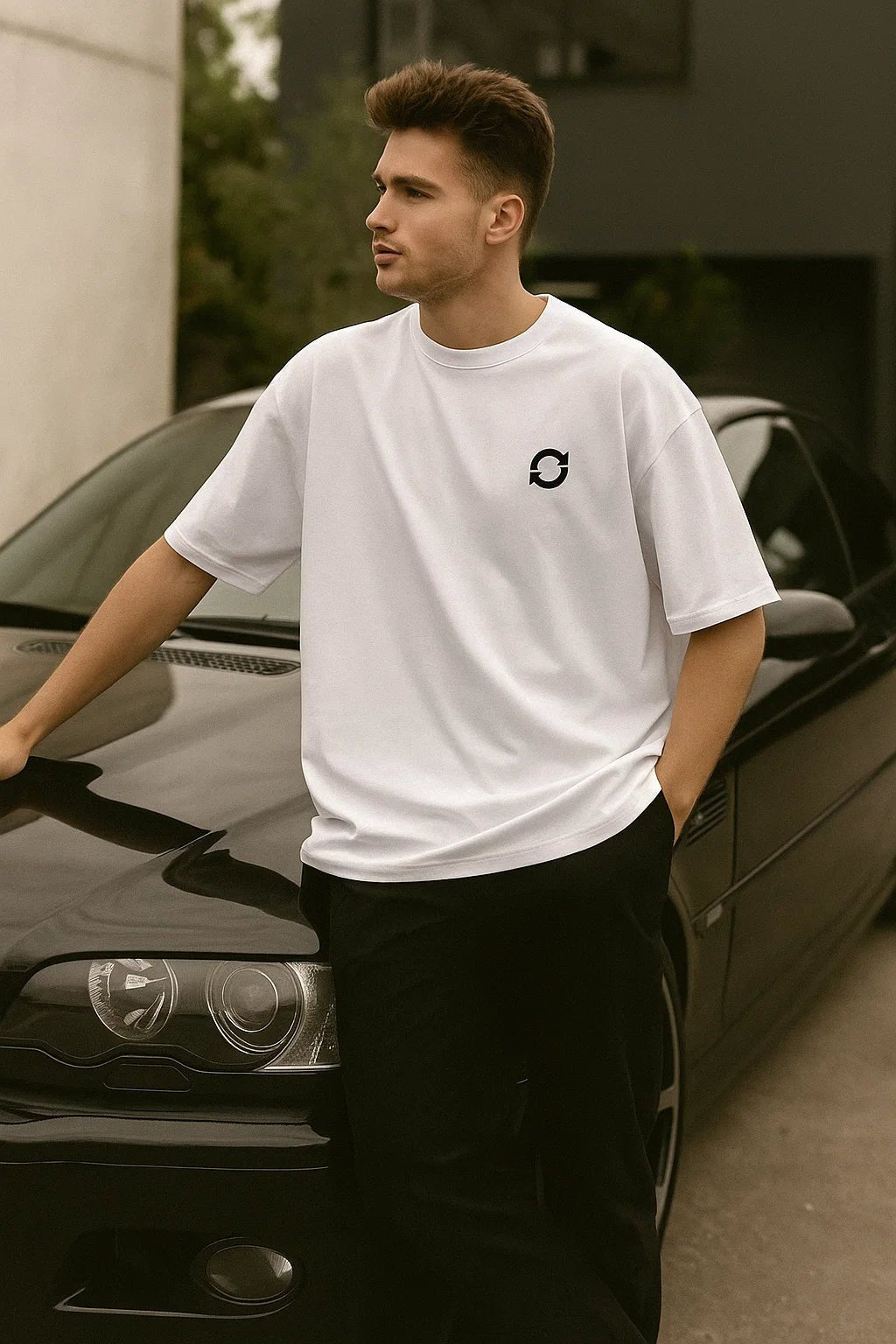 OG 1 WHITE - " DRIFT HARD, DRESS HARDER "